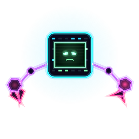 THE MAINFRAME, the Neon Grid boss that rolls after your ship